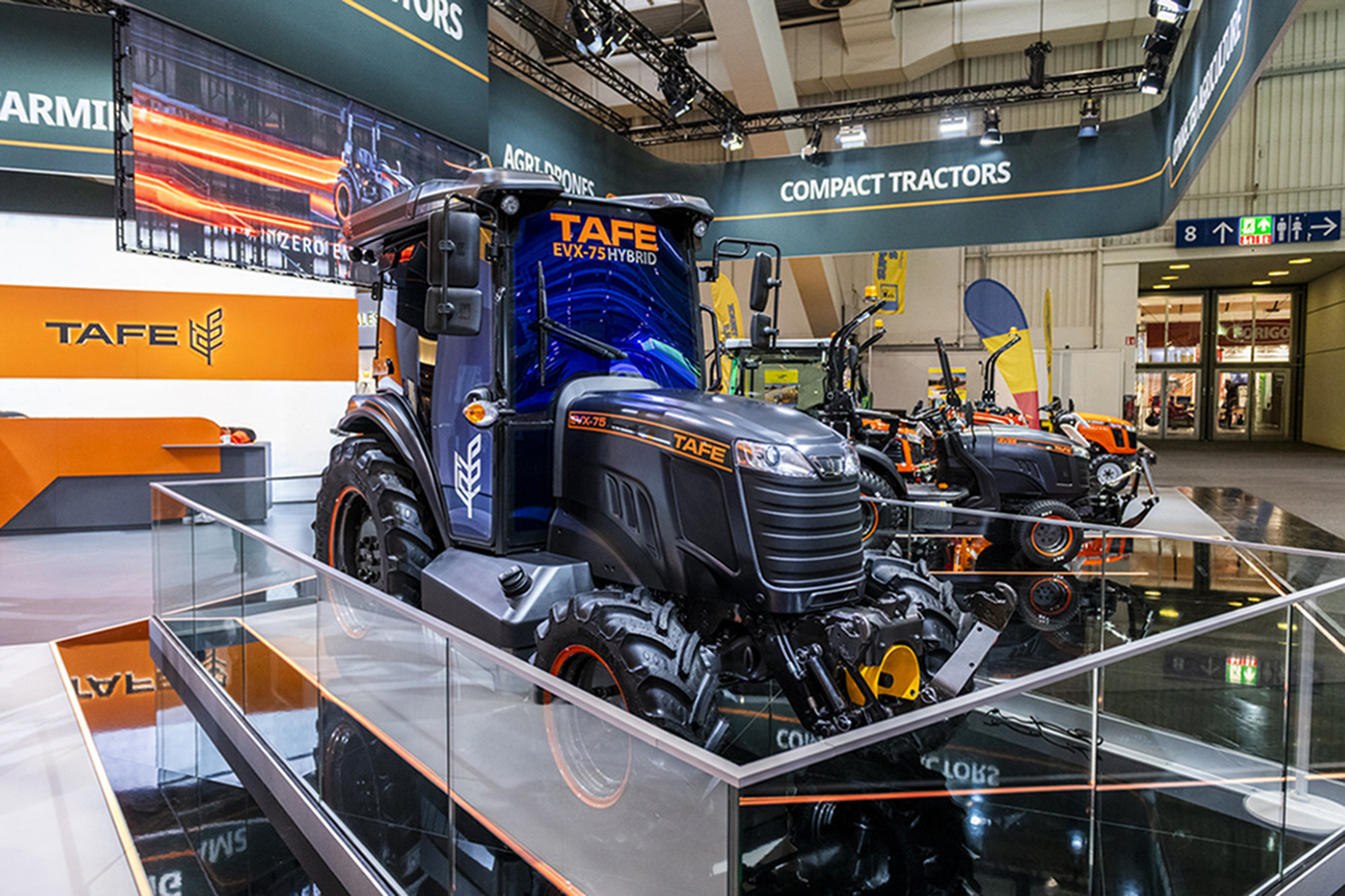 TAFE EVX75 electric hybrid tractor and sub-100 HP next-gen lineup